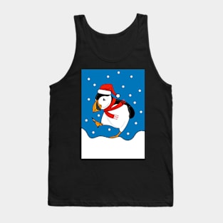 Puffin In The Snow Tank Top